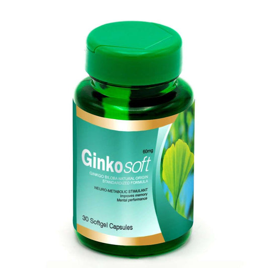 Ginko Soft Ginkgo Biloba supplement for memory and circulation support by SHMZ Pharma